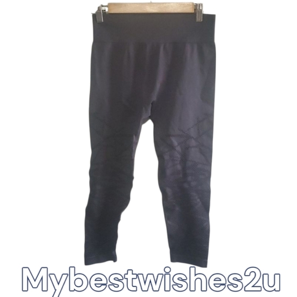 Fabletics Demi Lovato Pants Womens Size Medium Dark Grey Black Leggings - Picture 1 of 14